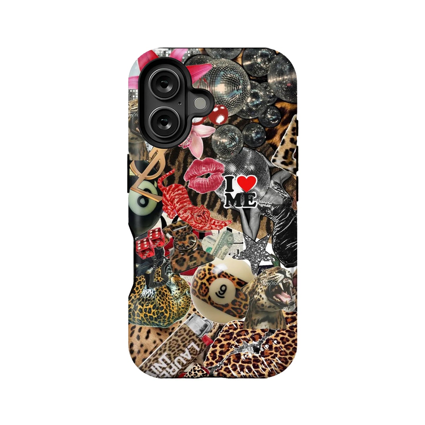 Stylish Collage Leopard Print Phone Case