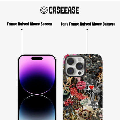 Stylish Collage Leopard Print Phone Case