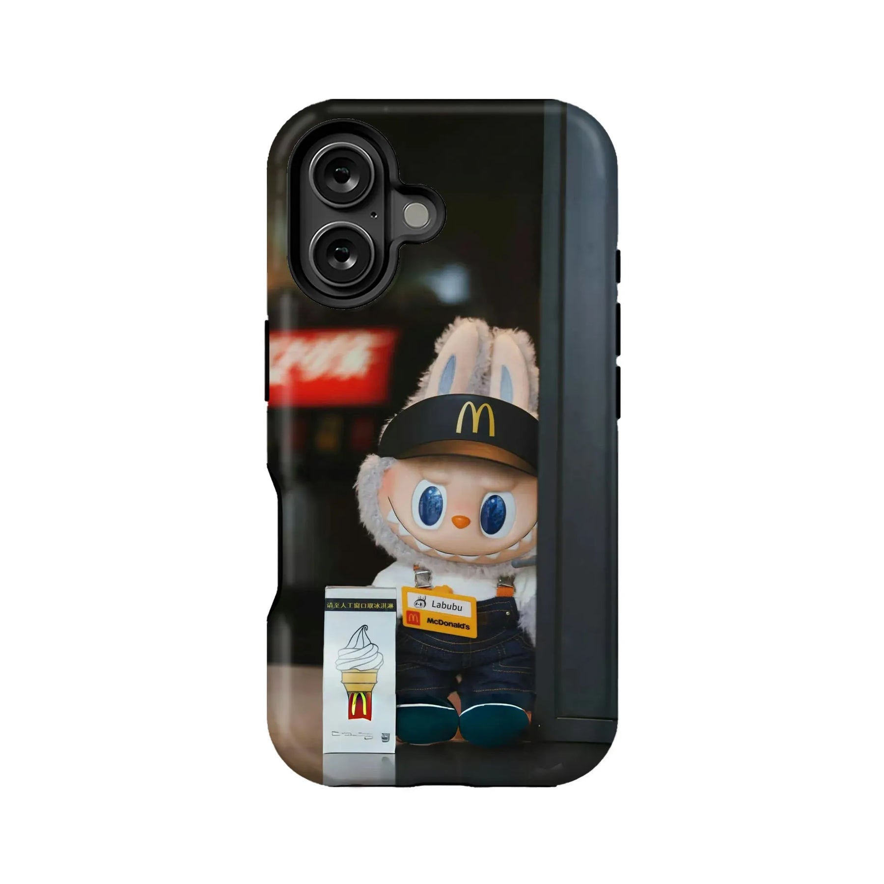 Funda para teléfono con diseño de conejito Labubu de McDonald's: diseño bonito y único