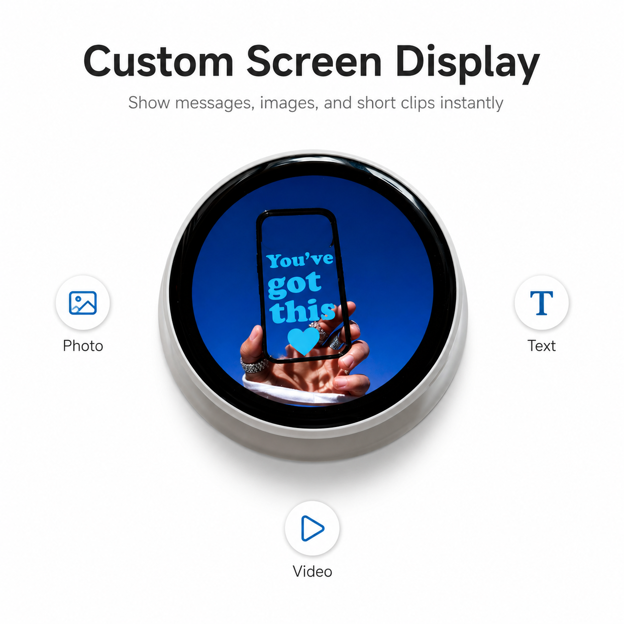 Magnetic Smart Display Stand – Your Message, Your Screen