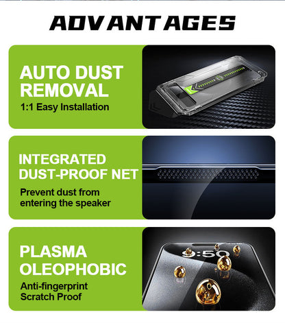 Titan 2026 Dust-Removal Easy-App Screen Protector with Auto Dust Removal & Anti-Static Layer