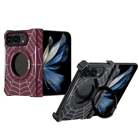 Spiderweb Armor Ring Stand iPhone Duo Case - Original product photo 1