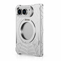 Spiderweb Armor Ring Stand iPhone Duo Case in Silver