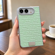 Geometric Texture iPhone Duo Case, held in hand