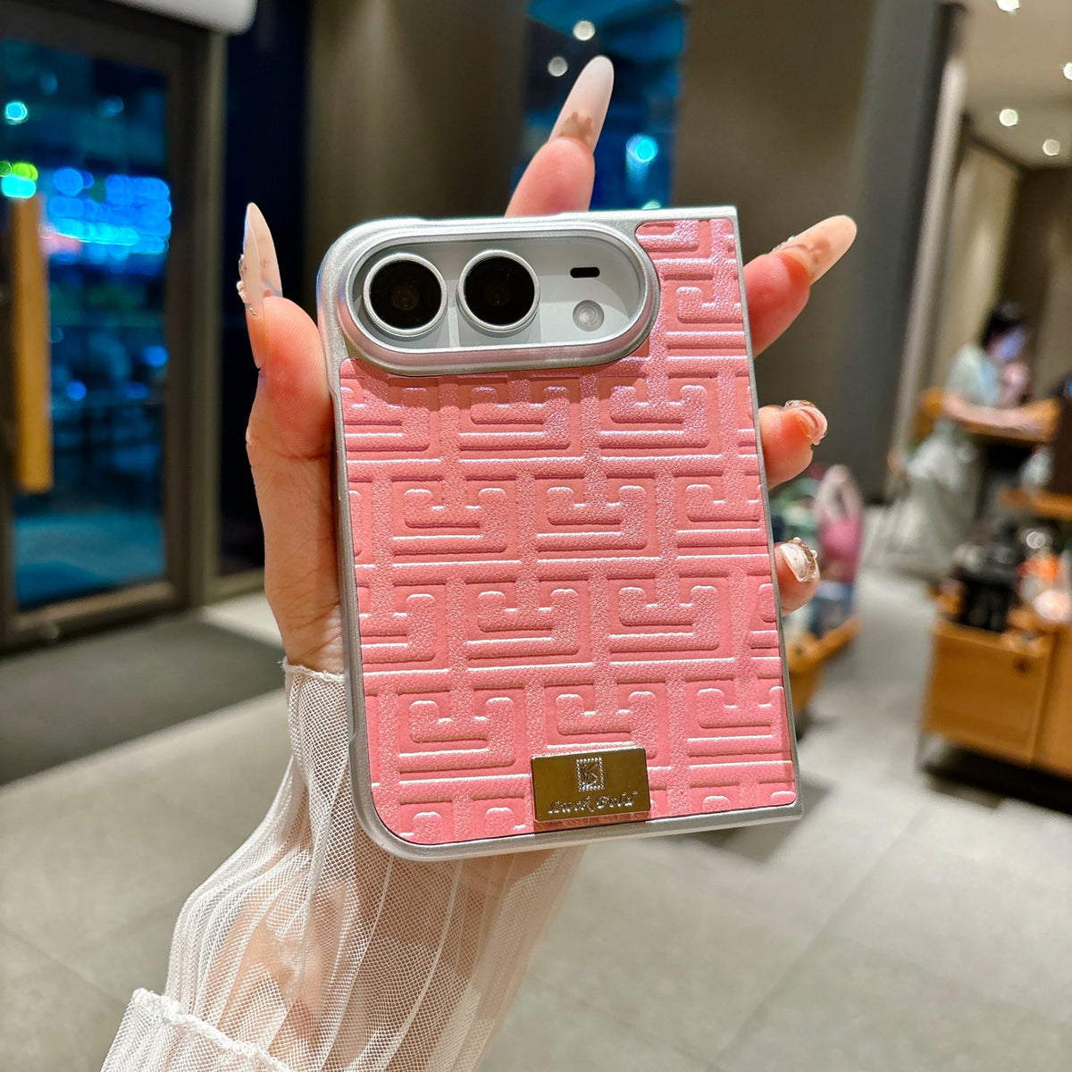 Geometric Texture iPhone Duo Case - Original product photo 4