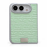 Geometric Texture iPhone Duo Case in Green, case only