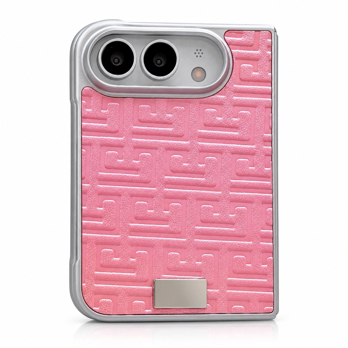 Geometric Texture iPhone Duo Case in Pink, case only