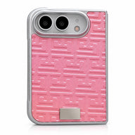 Geometric Texture iPhone Duo Case in Pink, case only