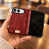 Textured Hinge-Cover iPhone Duo Case, styled product photo