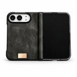 Textured Hinge-Cover iPhone Duo Case in Gray, case only