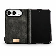 Textured Hinge-Cover iPhone Duo Case in Gray, case only