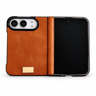Textured Hinge-Cover iPhone Duo Case in Orange, case only