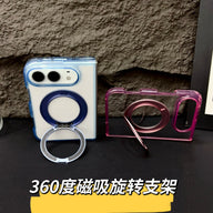 Transparent Color Ring Stand iPhone Duo Case - Original product photo 3