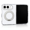 Transparent Color Ring Stand iPhone Duo Case in Clear