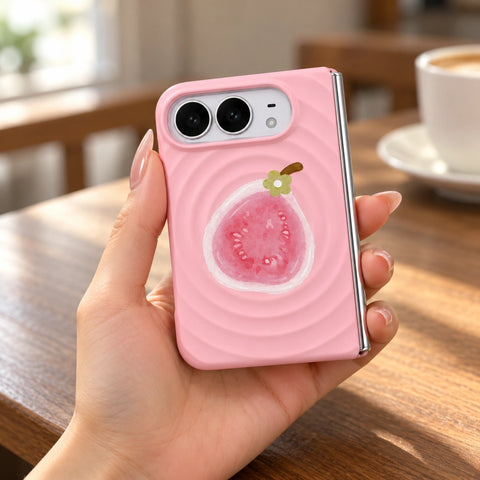 Fruit Ripple iPhone Duo Case, held in hand