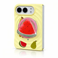 Fruit Ripple iPhone Duo Case in Yellow + Stand