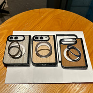 Woodgrain Ring Stand iPhone Duo Case - Original product photo 1
