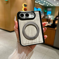 Woodgrain Ring Stand iPhone Duo Case - Original product photo 3
