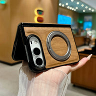 Woodgrain Ring Stand iPhone Duo Case - Original product photo 8