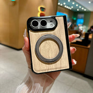 Woodgrain Ring Stand iPhone Duo Case - Original product photo 9