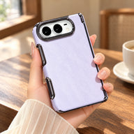 Pearlescent Metal-Edge iPhone Duo Case, styled product photo