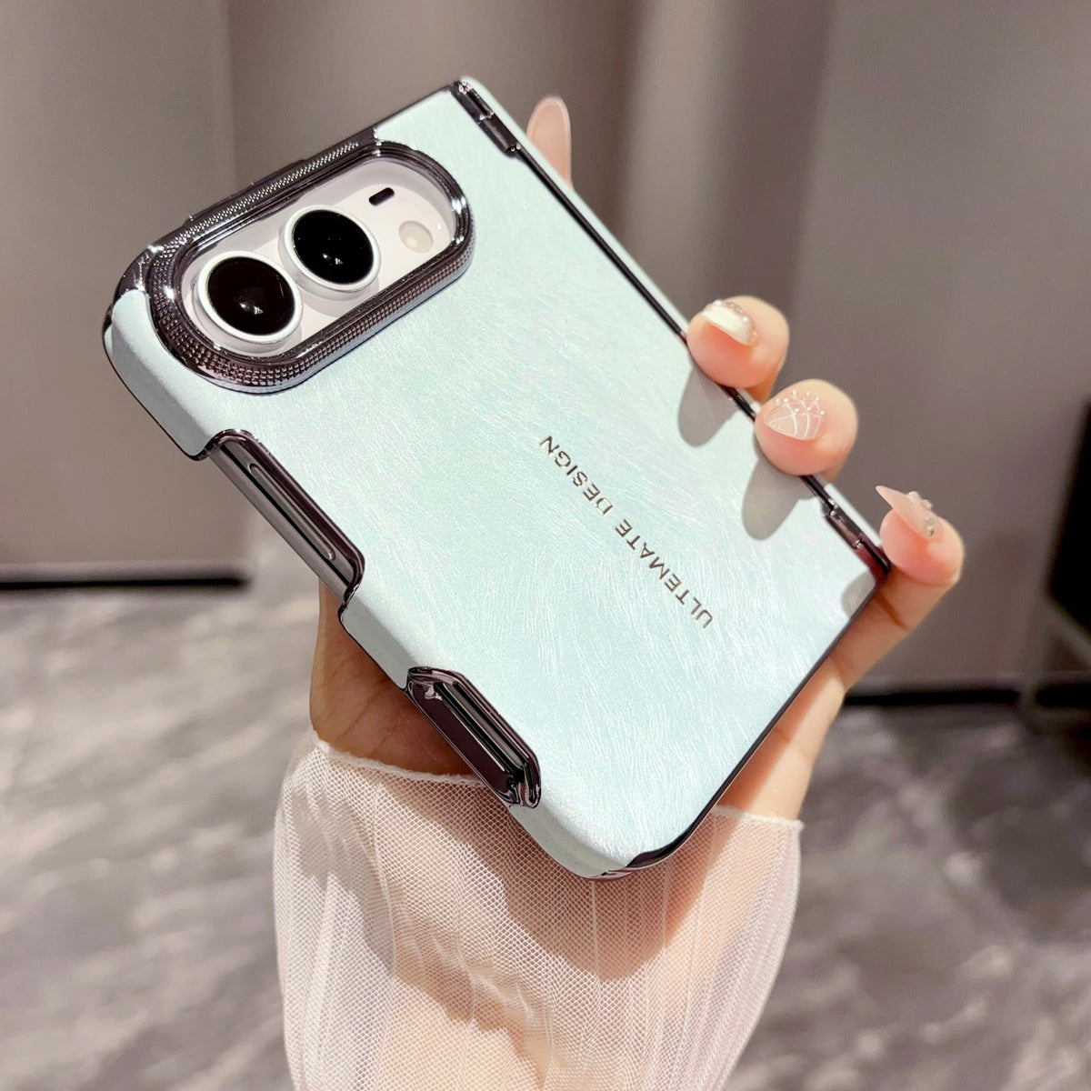 Pearlescent Metal-Edge iPhone Duo Case - Original product photo 6