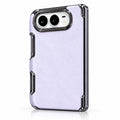 Pearlescent Metal-Edge iPhone Duo Case in Light Purple
