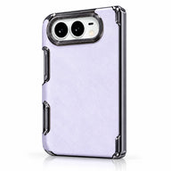 Pearlescent Metal-Edge iPhone Duo Case in Light Purple