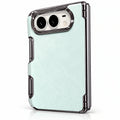 Pearlescent Metal-Edge iPhone Duo Case in Light Green