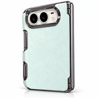 Pearlescent Metal-Edge iPhone Duo Case in Light Green