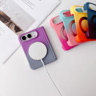 Ribbed Gradient Ring Stand iPhone Duo Case - Original product photo 2