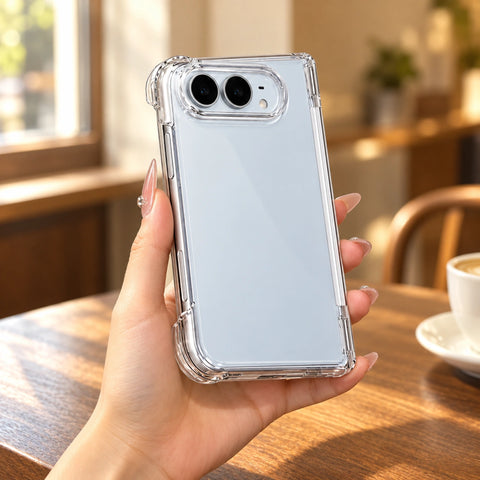 Clear Gradient iPhone Duo Case, held in hand