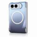 Clear Gradient iPhone Duo Case in Blue-Gray + Magnetic Ring