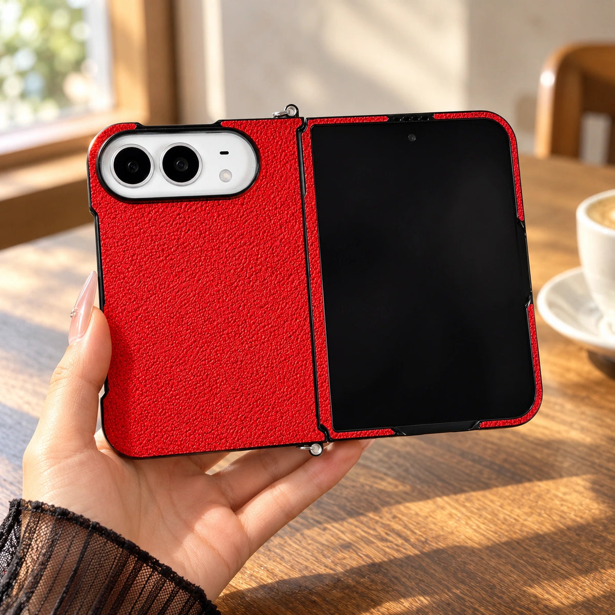 Textured Handle iPhone Duo Case, styled product photo 2