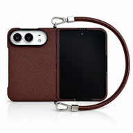 Textured Handle iPhone Duo Case in Textured Brown + Handle