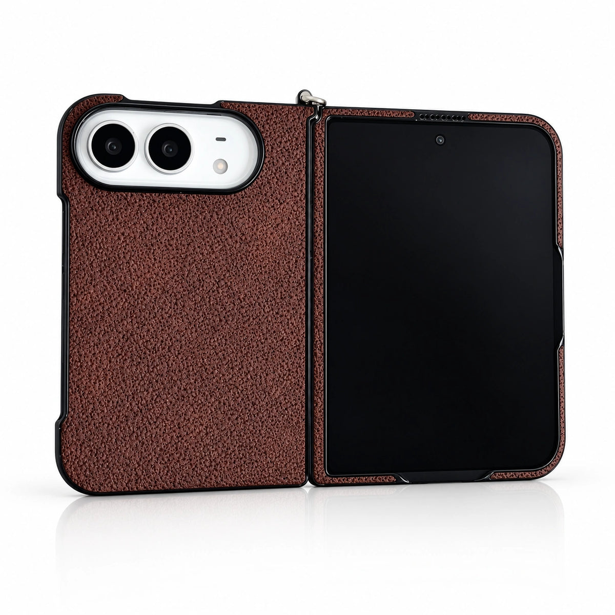 Textured Handle iPhone Duo Case in Textured Brown, case only