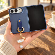 Cloud Texture Pearl Charm iPhone Duo Case, styled product photo 2