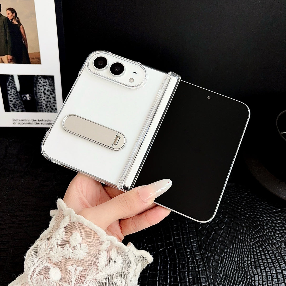 Clear Capsule Stand iPhone Duo Case - Original product photo 2