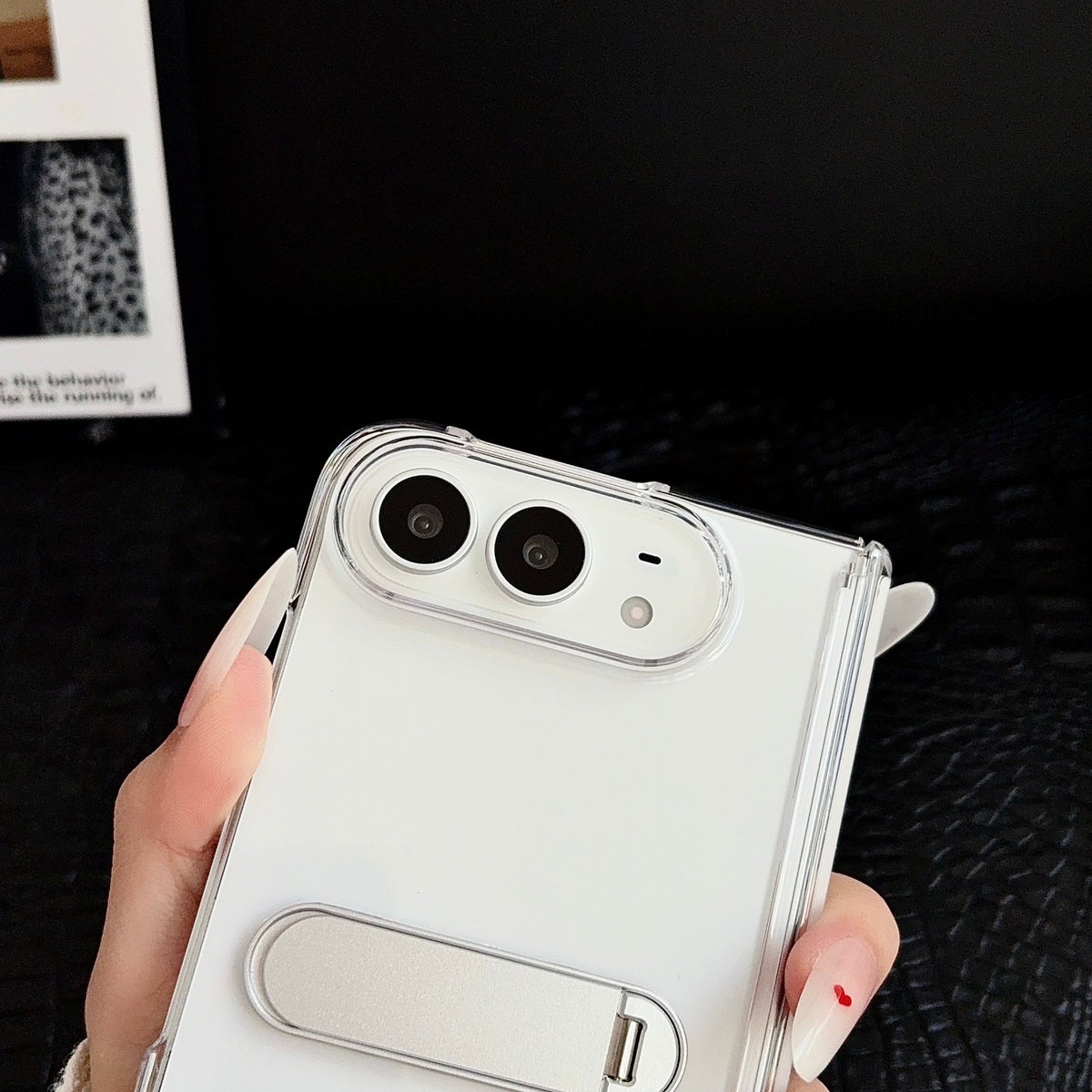 Clear Capsule Stand iPhone Duo Case - Original product photo 3