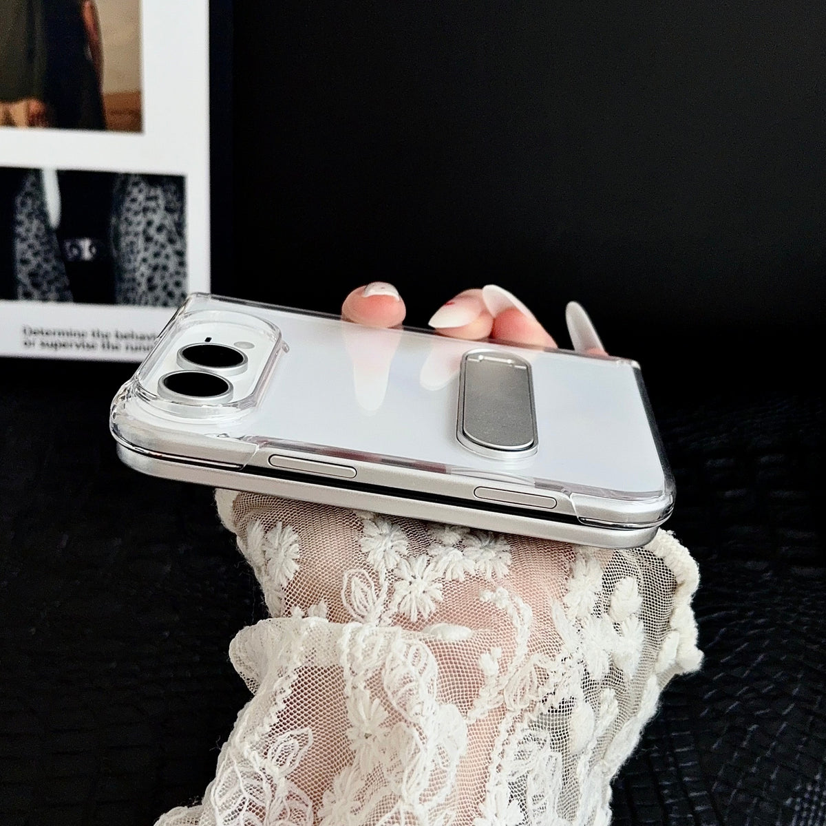 Clear Capsule Stand iPhone Duo Case - Original product photo 4
