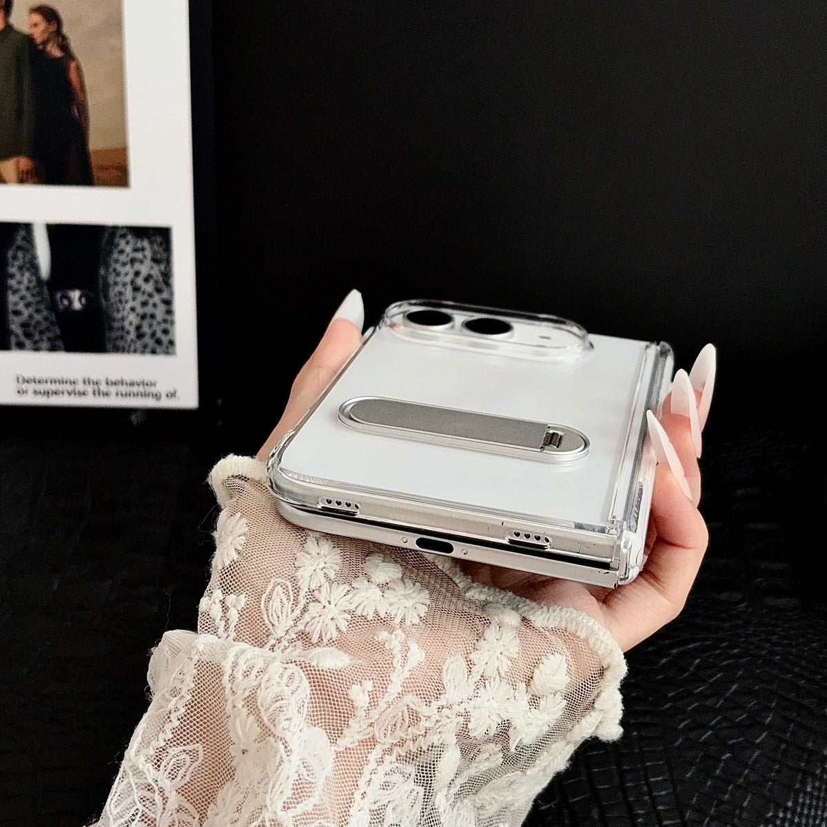 Clear Capsule Stand iPhone Duo Case - Original product photo 5