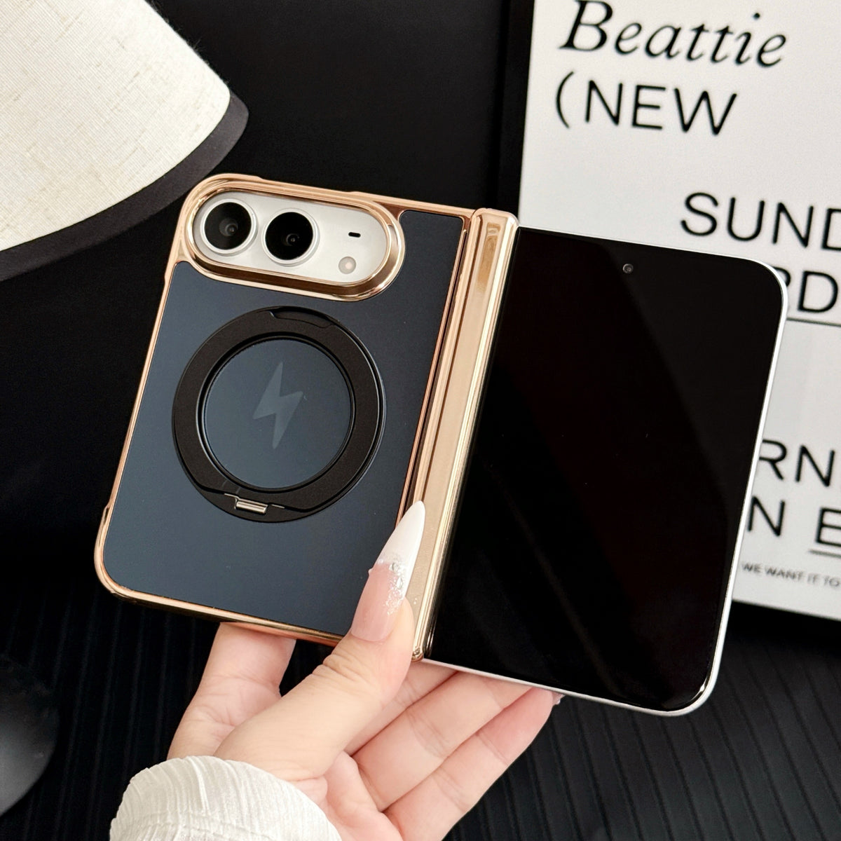 Metallic Ring Stand iPhone Duo Case - Original product photo 4