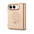 Metallic Ring Stand iPhone Duo Case in Desert Gold