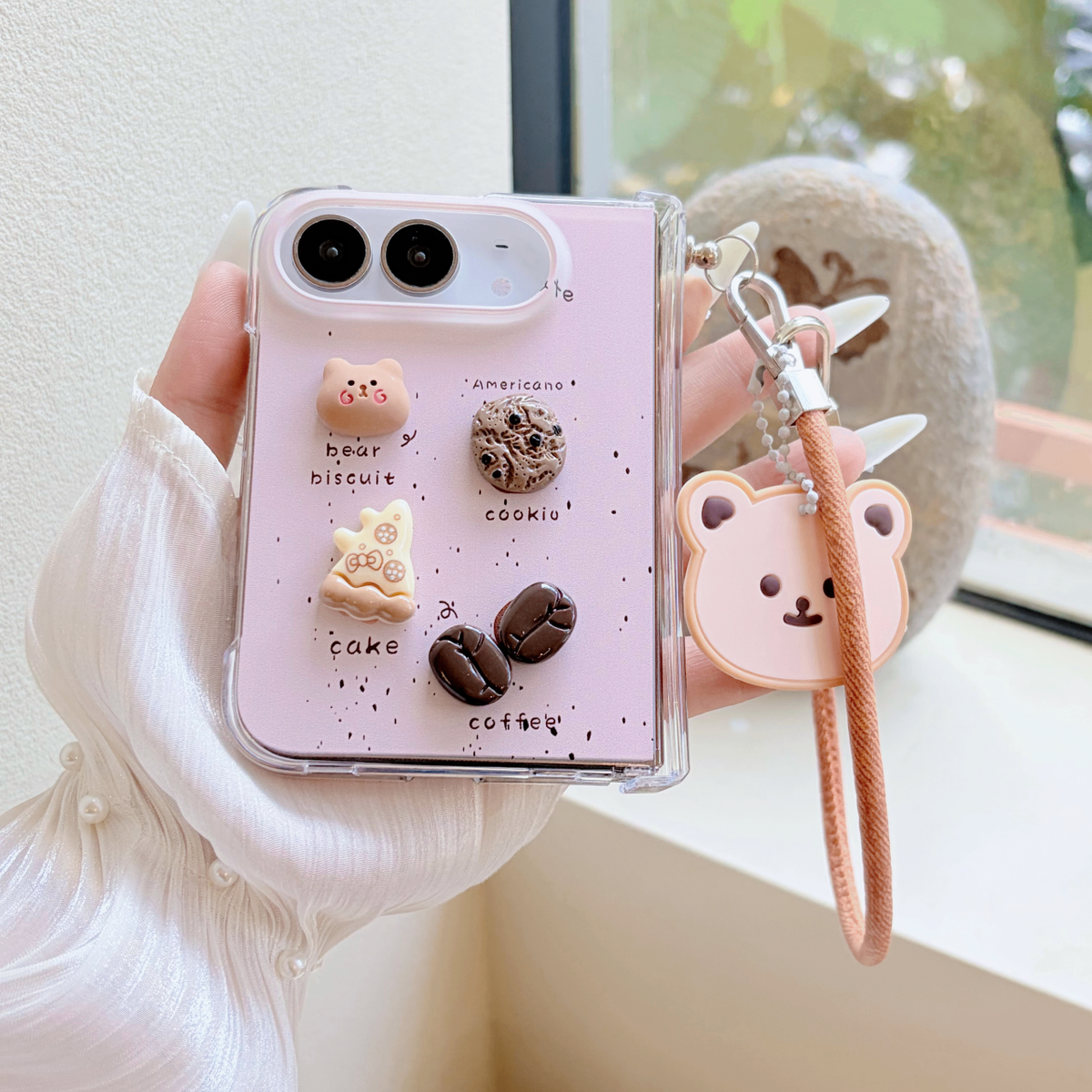 Coffee Bear Charm iPhone Duo Case - Original product photo 4