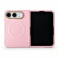 caseease ripple soft-touch iPhone Duo case with frame - Pink + Frame + Screen Protector