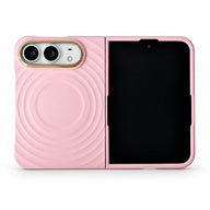 caseease ripple soft-touch iPhone Duo case with frame - Pink + Frame + Screen Protector