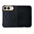caseease ripple soft-touch iPhone Duo case with frame - Black + Frame + Screen Protector