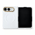 caseease ripple soft-touch iPhone Duo case with frame - White + Frame + Screen Protector