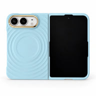 caseease ripple soft-touch iPhone Duo case with frame - Blue + Frame