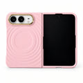 caseease ripple soft-touch iPhone Duo case with frame - Pink + Frame